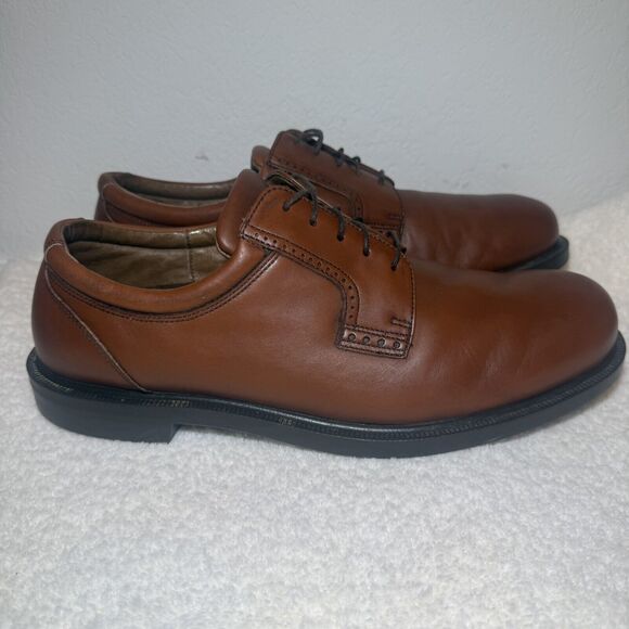 Florsheim Men's Shoes Midtown Oxford Brown Leather Plain Toe US 13 - Picture 4 of 10